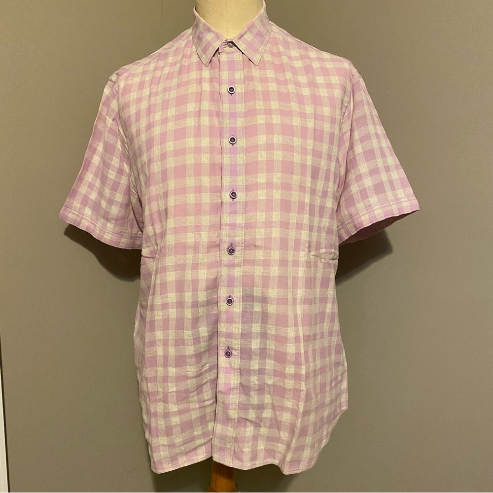 Robert Graham Men's lavender Checkered Shirt